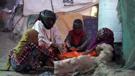 اليمن: أكثر من 68.5 ألف أسرة نازحة معرضة لمخاطر البرد والصقيع في مأرب