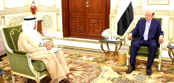 الرئيس اليمني وامين التعاون الخليجي يبحثان التدخلات الاقتصادية العاجلة