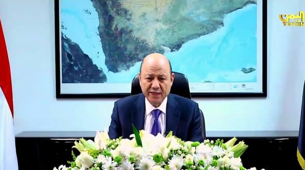 الرئيس رشاد العليمي يقول ان العالم بات مقتنعا بعدم امكانية السلام مع الحوثيين