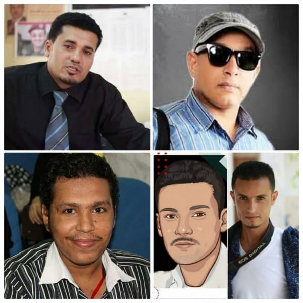 نقابة الصحفيين تجدد المطالبة بالإفراج عن 4 صحفيين محتجزين في صنعاء وعدن