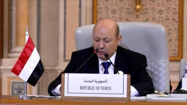 الرئيس العليمي يؤكد ان ما يحدث في فلسطين هو نتيجة للتخاذل الدولي عن حل القضايا العادلة