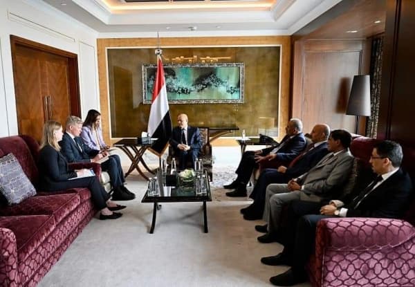 الرئيس العليمي يبحث مع الوسيط الاممي فرص استئناف السلام